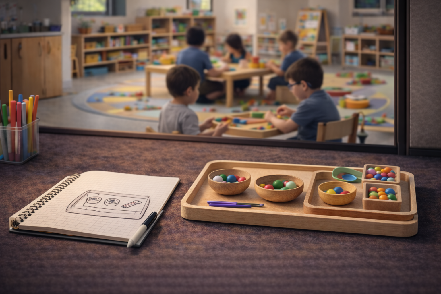 Illustration: frühe Kindheit (0–3) im professionellen Kontext