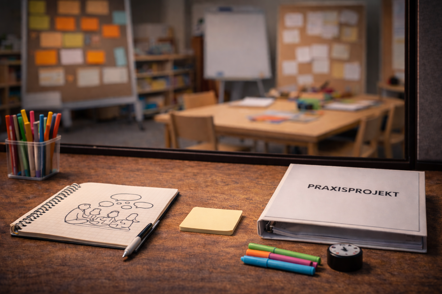 Illustration: Praxisbegleitung, Fallarbeit und Transfer